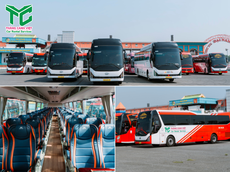 Thắng Cảnh Việt sở hữu đội xe 45 chỗ “hùng hậu” (Ảnh: Thắng Cảnh Việt) 