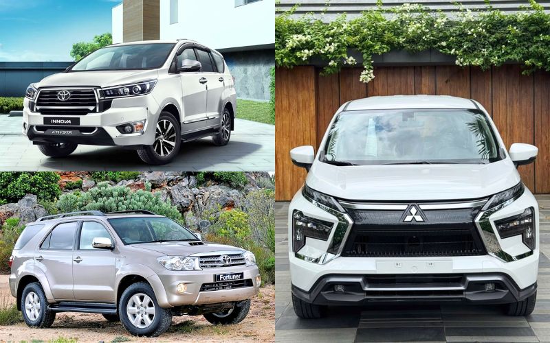 Các mẫu xe nổi bật  trong dịch vụ thuê xe 7 chỗ