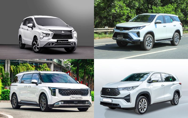 Điểm danh 4 dòng xe 7 chỗ đáng thuê