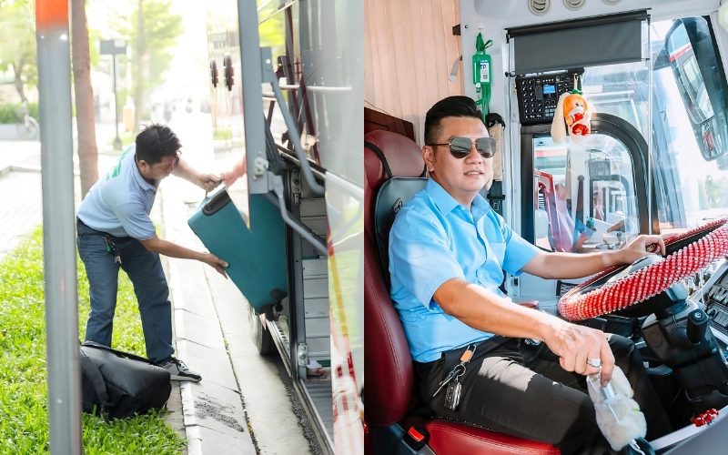 Tài xế am hiểu tuyến đường và hỗ trợ đoàn suốt chuyến đi