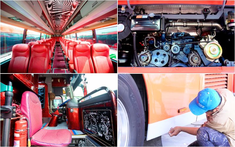 Xe được kiểm tra kỹ thuật trước mỗi chuyến đi