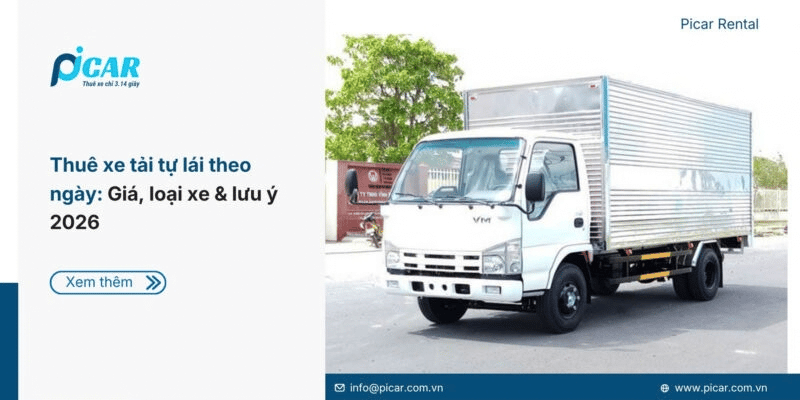 Picar Rental cho thuê xe nhanh chóng, tiện lợi