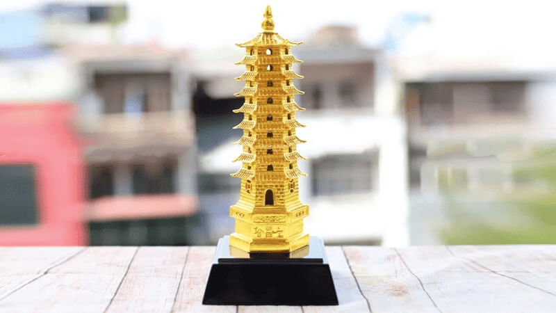Tháp Văn Xương phong thủy nhỏ gọn, phù hợp trang trí trên ô tô