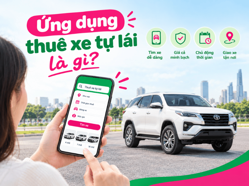 Ứng dụng thuê xe tự lái – tìm xe, xem giá và đặt xe nhanh chóng