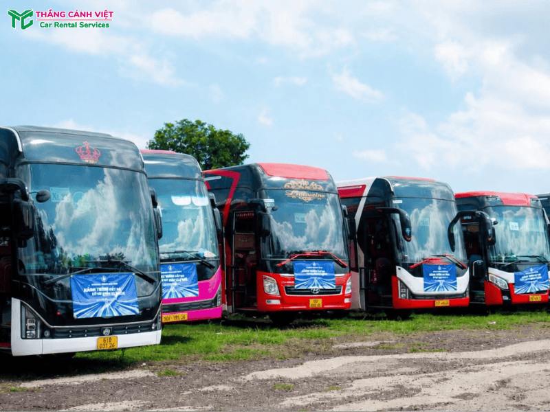 Xe du lịch 45 chỗ phù hợp cho đoàn khách đông người đi Đà Lạt