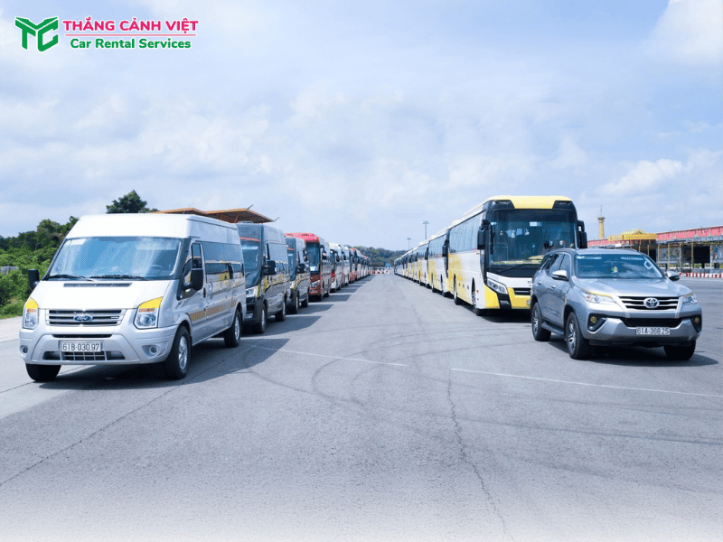 Các dòng xe du lịch Thắng Cảnh Việt phù hợp với nhiều quy mô đoàn khác nhau
