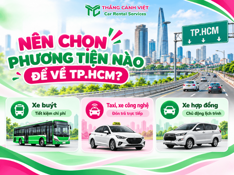 Các phương tiện di chuyển từ Sân bay Long Thành về TP.HCM và ưu điểm của từng lựa chọn