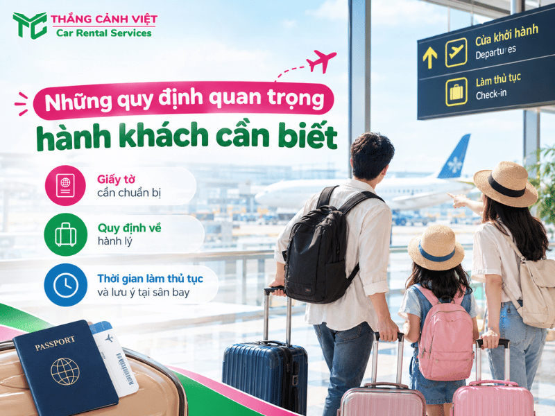 Hành khách cần lưu ý các quy định về giấy tờ, hành lý và thời gian làm thủ tục trước khi bay 