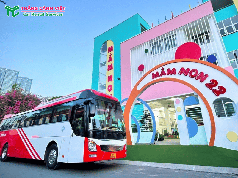 Xe đưa đón học sinh mầm non theo lịch trình cố định