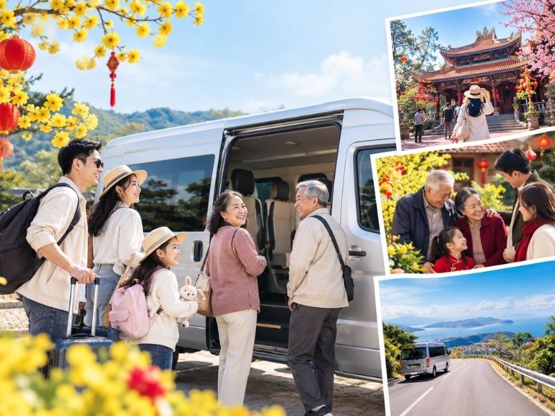 Thuê xe riêng giúp chủ động lịch trình, thuận tiện di chuyển